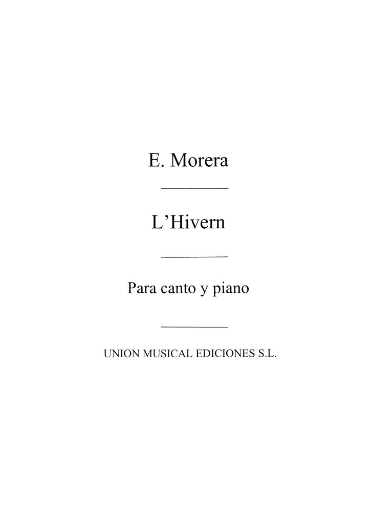 Enrique Morera: L'Hivern